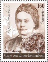 [The 100th Anniversay of the Death of Marie von Ebner-Eschenbach, 1830-1916, type DIO]
