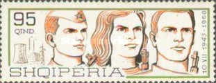 [The 25th Anniversary of the People's Army of Albania, type XEK]