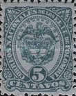 [Coat of Arms - Inscription "CORREOS NACIONALES DE LOS EE. UU. DE COLOMBIA", type AX]