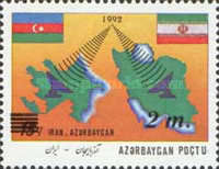 [Issue of 1993 Overprinted "IRAN-AZERBAYGAN" and Surcharged, type AZ1]