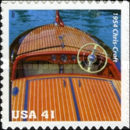 [Vintage Mahogany Speedboats - Self-Adhesive, type FEJ]