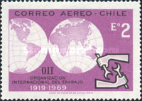 [The 50th Anniversary of ILO, type RF]