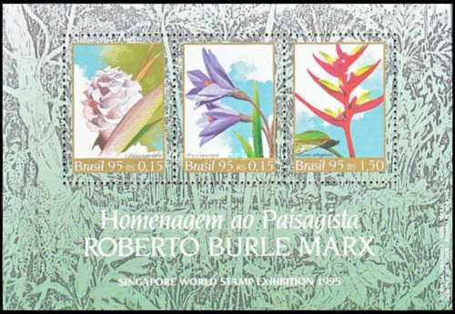 [International Stamp Exhibition "Singapore '95" - Singapore - The 10th Anniversary of the Donation to Nation by Roberto Burle Marx of his Botanical Collection, type ]
