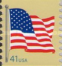 [American Flag - Self-Adhesive Coil Stamp, type FBK9]