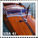 [Vintage Mahogany Speedboats - Self-Adhesive, type FEL]