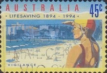 [The 100th Anniversary of Lifesaving Australia 1894-1994 - Self-Adhesive, type AUF1]