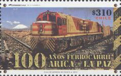 [The 100th Anniversary of the Arica-La Paz Railroad, type CFA]