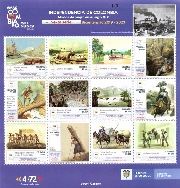 [The 200th Anniversary of the Independence of Colombia, type ]