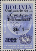 [The 100th Anniversary of the Red Cross Surcharged "Centenario de la - Cruz Roja - Internacional" and Value, type IC7]