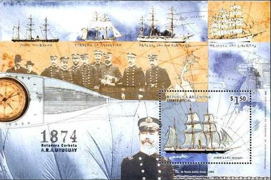 [The 125th Anniversary of the Launch of "Uruguay" - Sail or Steam Corvette, type ]