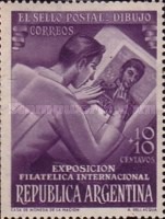 [International Philatelic Exhibition, Buenos Aires, type LN]