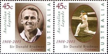 [The Death of Sir Donald Bradman, 1908-2001 - Cricket Player, type BNB]
