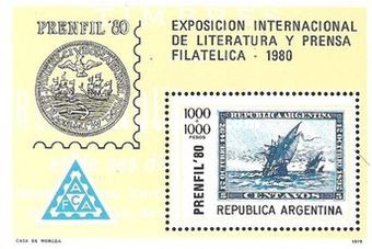 ["Prenfil '80" International Exhibition of Philatelic Literature and Journalism, Buenos Aires, type ]