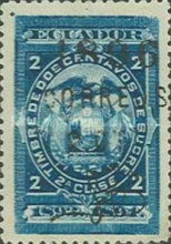 [Fiscal Stamps Overprinted "1896 CORREOS" & Surcharged, type XAD4]