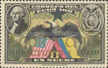 [Airmail - Visit of President Juan Antonio Rios of Chile - Overprinted "LOOR A CHILE OCTUBRE 2 1945", type SK]