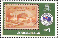 [International Stamp Exhibition AUSIPEX '84 - Melbourne - Stamps on Stamps, type WF]