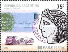 [The 50th Anniversary  of the creation of the Argentine Federation of Philatelic Entities, FAEF, type CRE]
