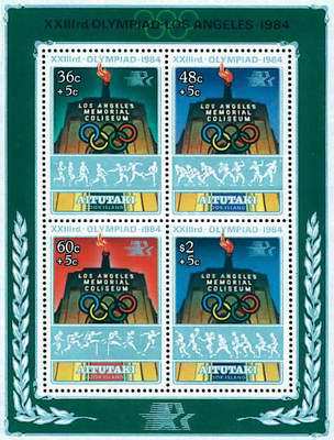[Olympic Games - Los Angeles, USA - Issues of 1984 Surcharged 5c, type ]