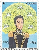[The 200th Anniversary of the Birth of Simon Bolivar, 1783-1830, type AYL]