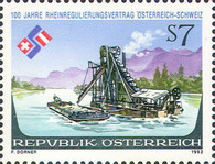 [The 100th Anniversary of Rhine Regulation Contract between Austria and Switzerland, type BIR]