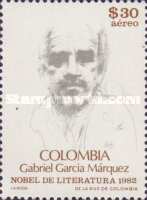 [Airmail - Award of Nobel Prize for Literature to Gabriel Garcia Marquez, type AYC]