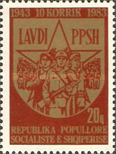 [The 40th Anniversary of the Albanian People's Army, type BDB]