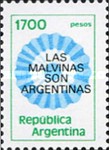[Argentine Invasion of the Falkland Islands - Rosette Overprinted "LAS - MALVINAS - SON - ARGENTINAS", type AWF]