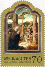 [Christmas - Nativity by Joos van Cleve, type DDF]