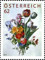 [Flowers - Painting by Antoine Berjon, 1754-1843. Loyalty Bonus Stamp, type CYK]