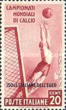 [Italian Stamps of 1934 in Different Colors Overprinted "ISOLE ITALIANE DELL'EGEO", type AU]