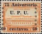 [Airmail - The 75th Anniversary of U.P.U. - Overprinted "75 Aniversario U.P.U." and Surcharged, type YL]