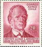 [Airmail - The 100th Anniversary of German School, Valdivia and Philatelic Exhibition, type LC]