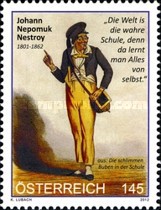 [The 150th Anniversary of the Death of Johann Nepomuk Nestroy, 1801-1862, type CYZ]