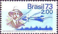 [The 100th Anniversary of the Birth of Alberto Santos Dumont, Aviation Pioneer, 1873-1932, type AYW]