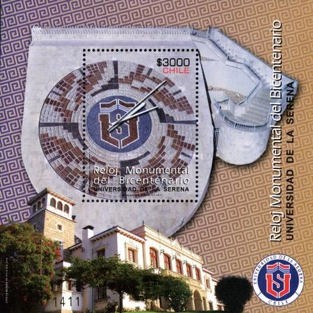[Monumental Clock of the 200th Anniversary of Independence - La Serena University, type ]