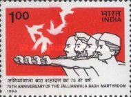 [The 75th Anniversary of Jallianwala Bagh Massacre, Amritsar, type AUY]