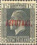 [Stamps of New Zealand Overprinted in Red or Blue, type M1]