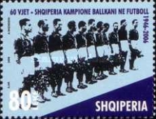 [The 60th Anniversary of Albania Winning the Balkan Football Championship, type CSZ1]
