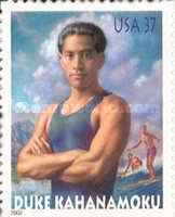 [Duke Kahanamoku - Father of International Surfing - Self-Adhesive, type EEO]