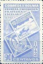[The First Students' Philatelic Exhibition, La Paz, type DR4]