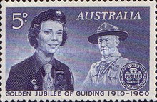 [Golden Jubilee of Guiding, 1910-1960, type FW]
