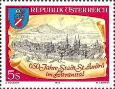 [The 650th Anniversary of the City of St. Andrä in the Lavant Valley, type BES]
