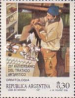 [The 25th Anniversary of the Antarctic Treaty, type BHN]