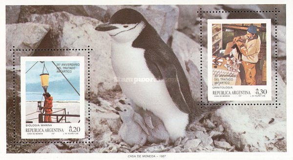 [The 25th Anniversary of the Antarctic Treaty, type ]
