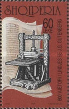 [The 600th Anniversary of the Birth of Johannes Gutenberg, type BUR]