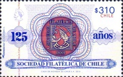 [The 125th Anniversary of the Philatelic Society of Chile, type CFZ]