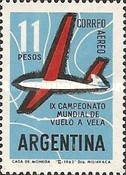 [Airmail - The Ninth World Gliding Championships, Junin, type UL]
