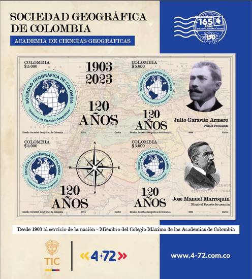 [The 120th Anniversary of the Colombia Academy of Geographic Sciences, type ]