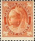 [Queen Victoria - Maple Leaf in Corners, type P6]