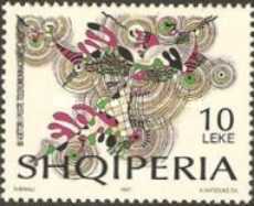 [The 85th Anniversary of the Albanian Post, type BVH]